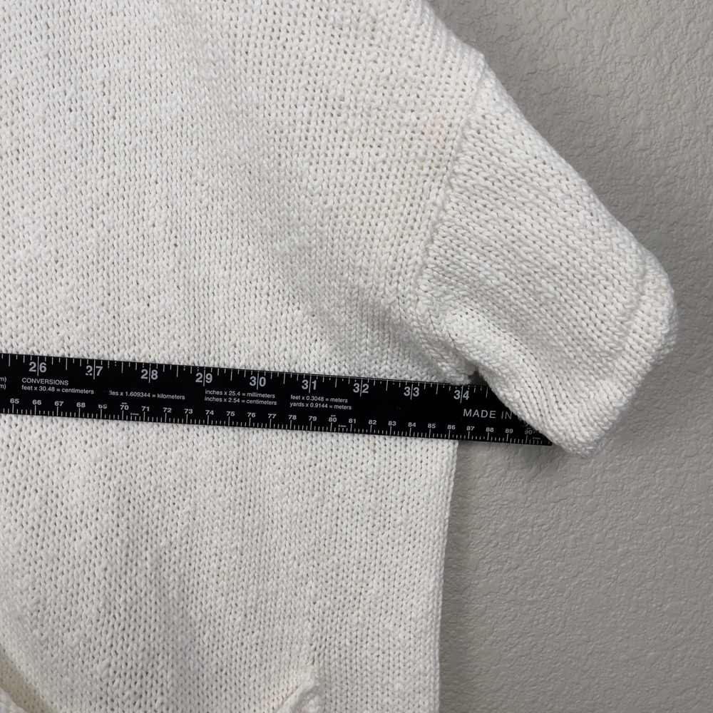 Eskandar Cardigan Sweater Cotton Linen Oversized Knit OS Ivory Cream‎ Lagenlook - Picture 13 of 13